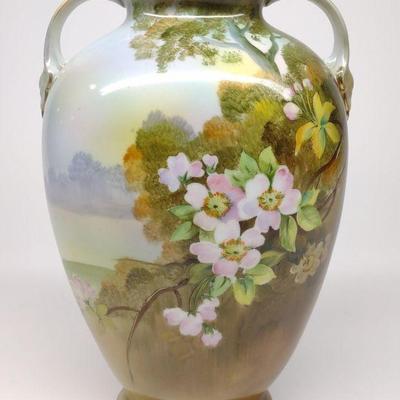 Nippon Cherry Blossom Floral Landscape Vase