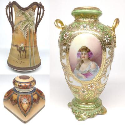 Antique Nippon Vase Auction - BaysideAuctions.com