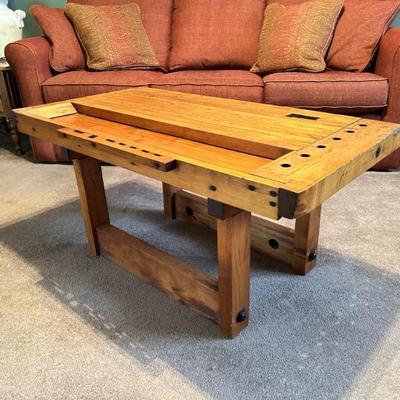 Work Bench turned Coffee Table