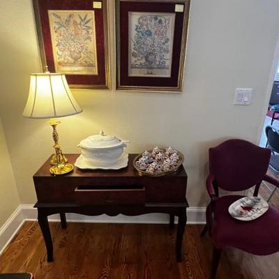 Cherry chest on table
And side chair
Lenox butlers pantry 