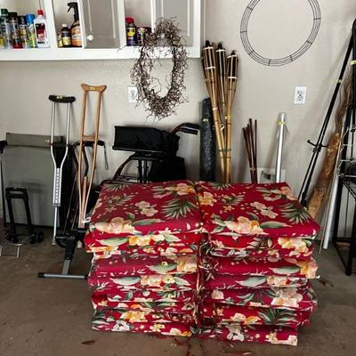 Cushions and garage stuff 