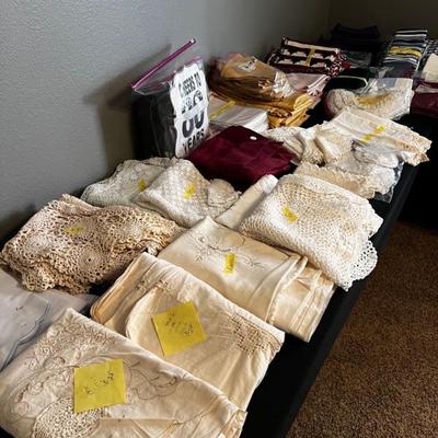 Antique, vintage, contemporary linens