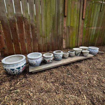 Outdoor Various Patterned Pots