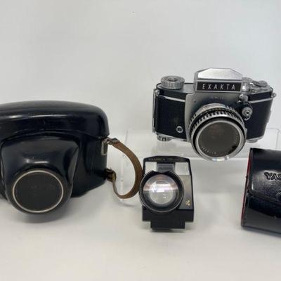 Vintage Exakta Varex IIb Camera, Case & Yashica Tele Converter