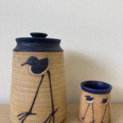 Two Signed Pottery Jars