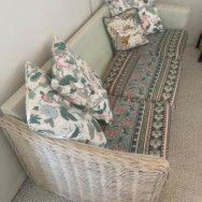 Vintage Wicker Couch