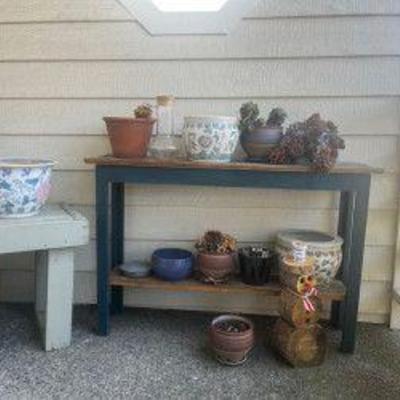 Outdoor Decor - Shelves and Pots