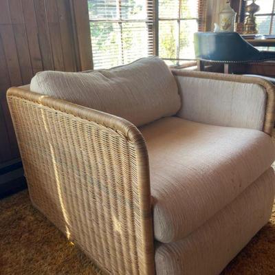 Vintage Rattan Armchair