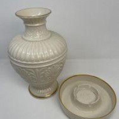 Vintage Lenox Athenian Collection Vase w/ 24k Gold Trim & Ashtray