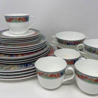 Set of 4 Floral Hutschenreuther Bone China from Germany