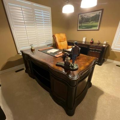 Home office furniture - desk & credenza