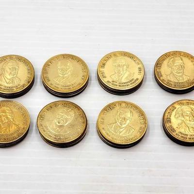 #2302 â€¢ (32) Sunoco Presidential Collector Coins
