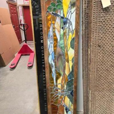 #2000 â€¢ (2) Stained Glass & Kohler & Campbell Wall Art
