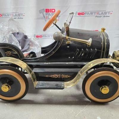 #2116 â€¢ Vintage Pedal Car Collectable with Hat
