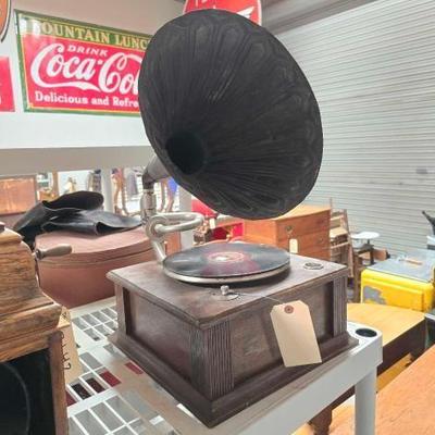 #2142 â€¢ Antique Edison Amberola X Cylinder Phonograph
