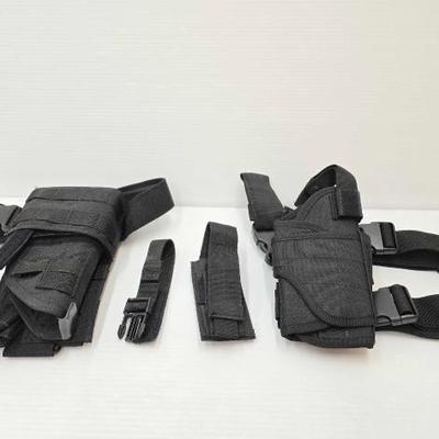 #1958 â€¢ (3) Holster and Ammo Pouchs
