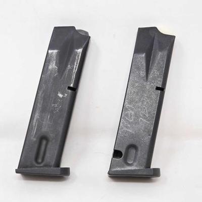 #357 • (2) Beretta 92FS .9mm 15rd Magazines
