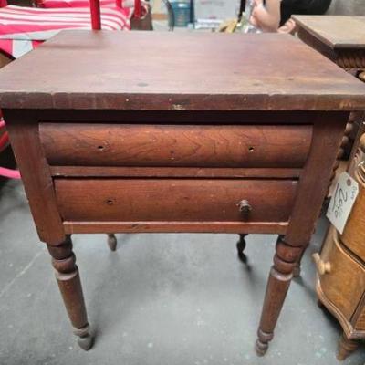 #2074 â€¢ Wooden Side Table
