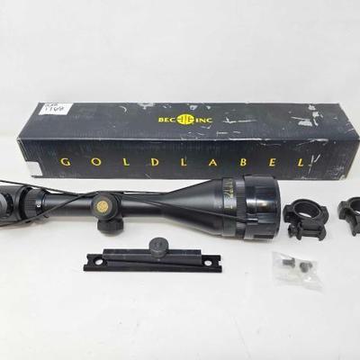 #1768 â€¢ BEC Gold Label Rifle Scope with Lighted Recticle

