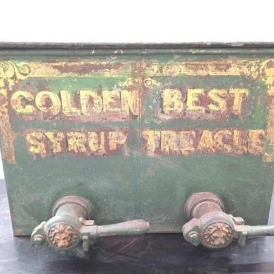 #2214 â€¢ Metal Golden Best Syrup Treacle Dispenser
