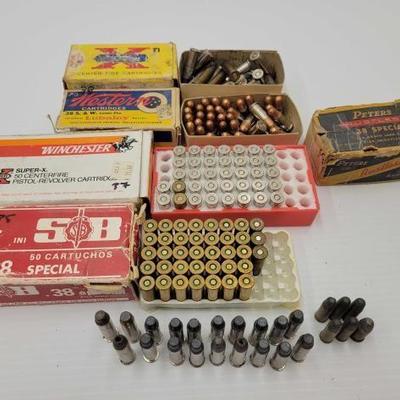 #1410 â€¢ Approx 216 Rounds of .38 Special Ammo
