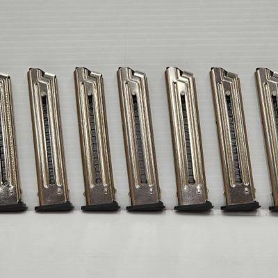 #1624 â€¢ (7) Smith & Wesson .22 LR Magazines (10 Rounds)
