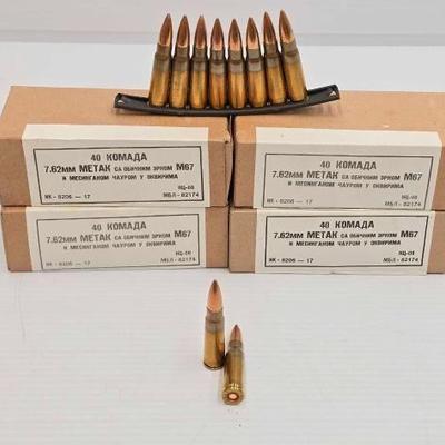 #1484 â€¢ NEW!!! 160 Rounds of 7.62mm Ammo
