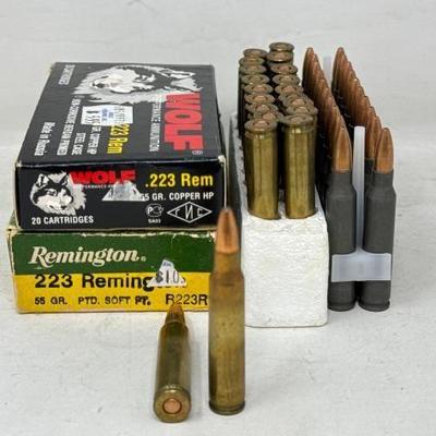 #1468 â€¢ 40 Rounds of .223 REM Ammo
