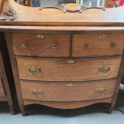 #2086 â€¢ Antique Dresser with Mirror
