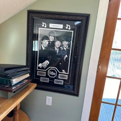 Framed the Beatles picture
