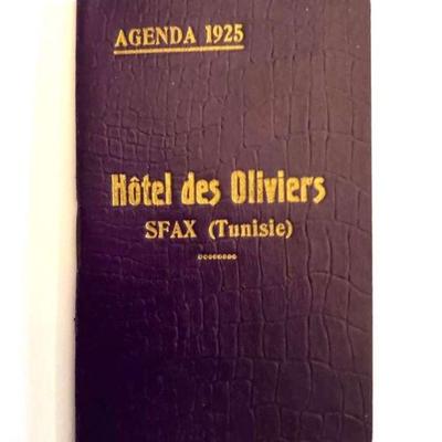 1925 Agenda Book Tunisie
