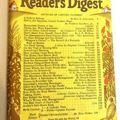 1943 Reader's Digest
