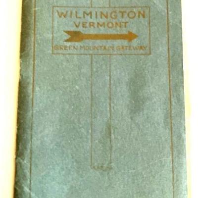 1923 Wilmington Vermont Brochure with Map
