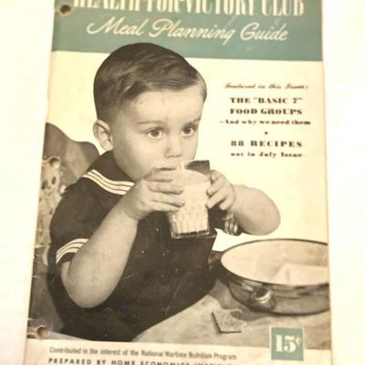 1943 Health-for Victory Club Meal Planning Guide
