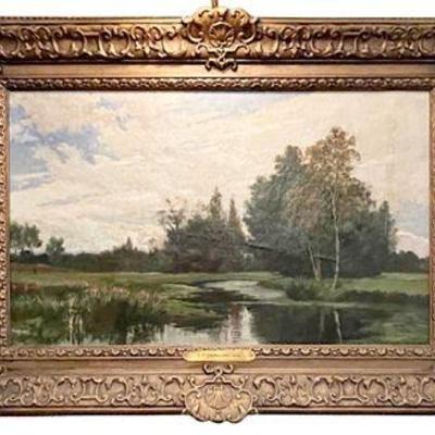 Lot 028   
Charles-François Daubigny (1817 - 1878) 1872 Oil Landscape