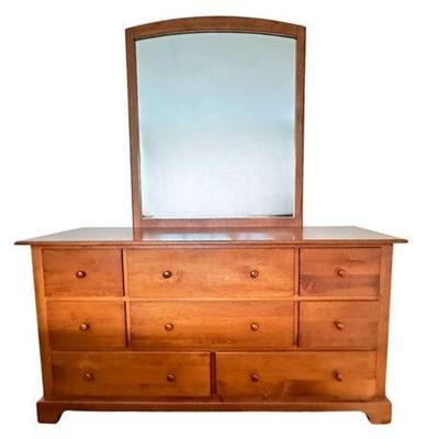 Lot 054  
Nadeau Eight Drawer Dresser with Mirror