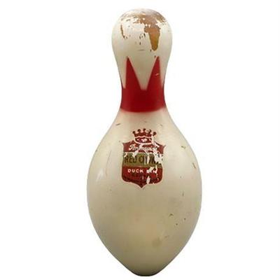Lot 237   
1950s Brunswick Red Crown Wooden Bowling Pin