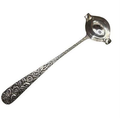 Lot 027-155  
S. Kirk and Son Repousse' Sterling Silver Punch Ladle