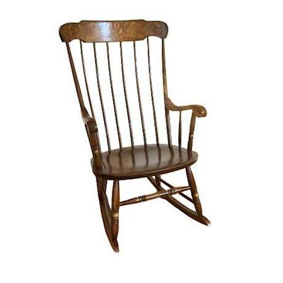 Lot 009  
Hitchcock Stenciled Vintage Rocking Chair