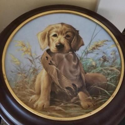 Edwin Knowles Field Puppies collector plate