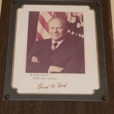 Autographed photo of President Gerald Ford