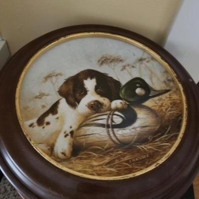 Edwin Knowles Dog Tired collector plate