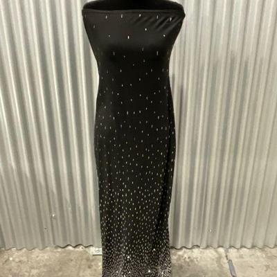 Jessica McClintok Black Sequin Dress