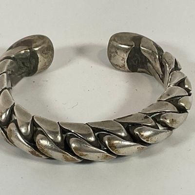Heavy Silver Cuff Bracelet
