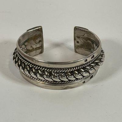 Turkish 800 Silver Cuff Bracelet