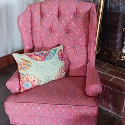 Comfy wing chair