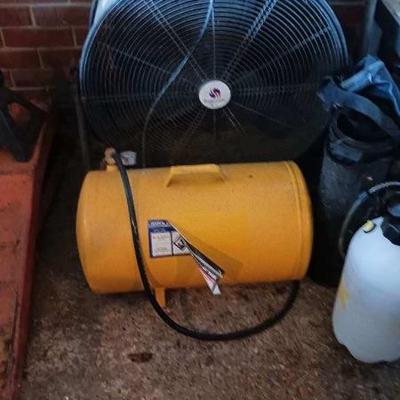 Air compressor, large fan