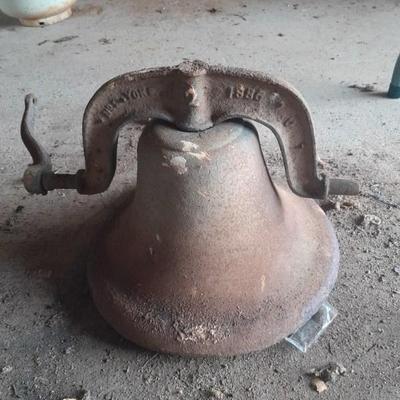 Antique farm bell - casting date 1886
