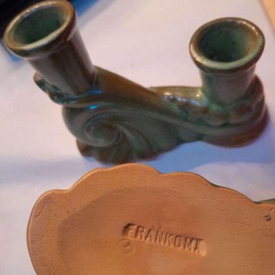 Francoma Pottery candle holders