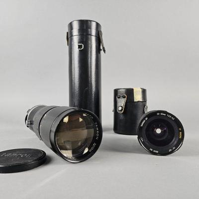Lot 240 | Tamron 20-88mm & 8-250mm Camera Lenses
